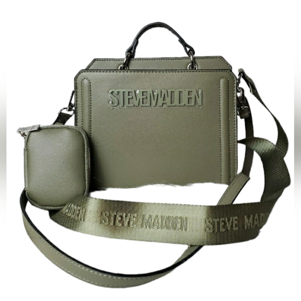 STEVE MADDEN olive satchel